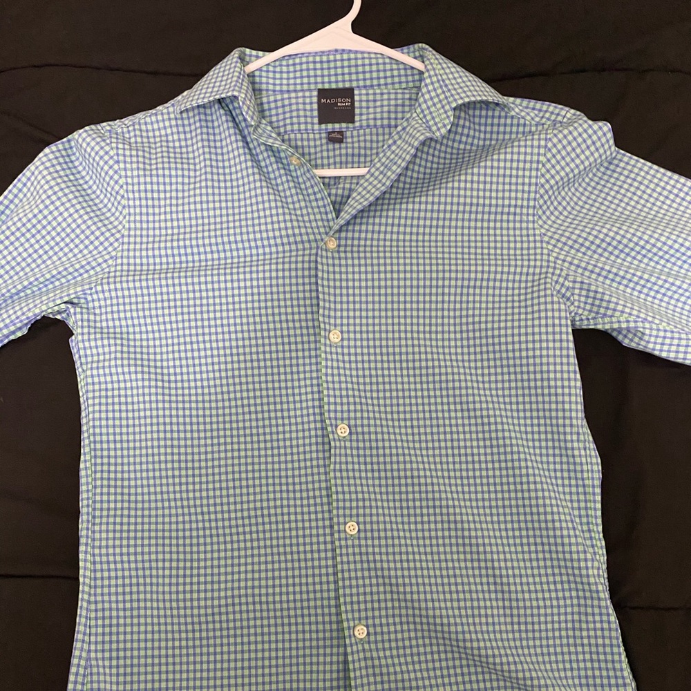 MADISON MENS DRESS SHIRT LONG SLEEVE SLIM FIT